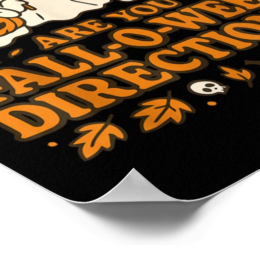 Ben jij Herfst-o-ween Direction Funny Teacher Hall Poster (Hoek)