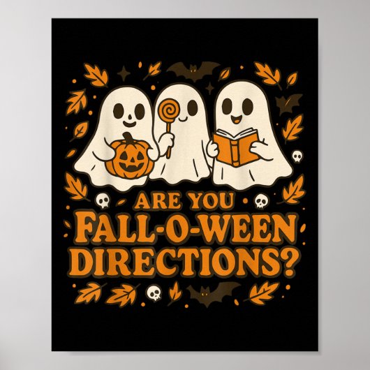 Ben jij Herfst-o-ween Direction Funny Teacher Hall Poster (Voorkant)