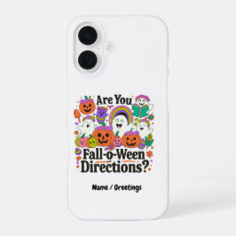 Ben jij Herfst o Ween Directions Teacher Halloween iPhone 16 Hoesje