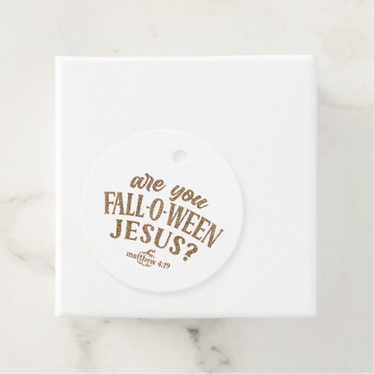 Ben jij HERFST-O-WEEN Jesus? Christelijk Halloween Bedankjes Labels (In situ)