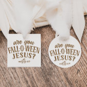 Ben jij HERFST-O-WEEN Jesus? Christelijk Halloween Bedankjes Labels
