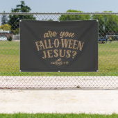 Ben jij HERFST-O-WEEN Jesus? Christelijk Halloween Spandoek (Insitu)