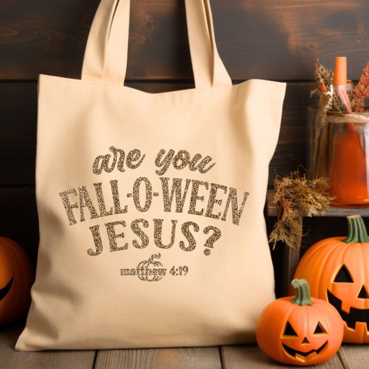 Ben jij HERFST-O-WEEN Jesus? Christelijk Halloween Tote Bag