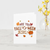 Ben jij Herfst-o-ween Jesus Christelijk Herfst Hal Kaart (Gele Bloem)