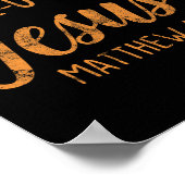 Ben jij Herfst tussen Jezus Christelijke geloviger Poster (Hoek)