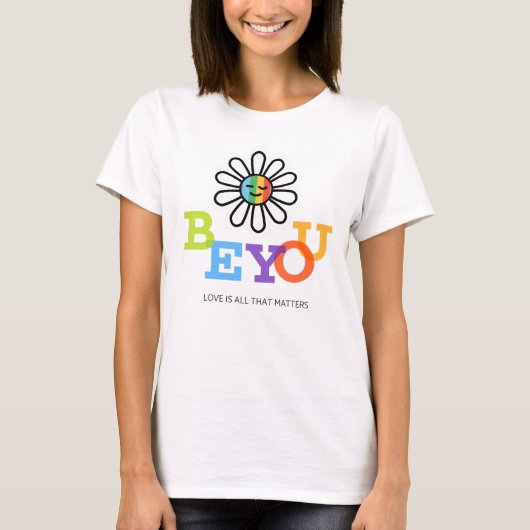 Ben jij je LGBT Pride Sunshine Face Rainbow T-shirt (Voorkant)