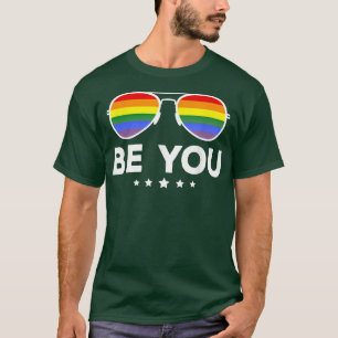 Ben jij LGBT Rainbow Sunbril T-shirt