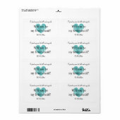 Ben jij mijn bruidmaidwijnfles? etiket (Full Sheet)