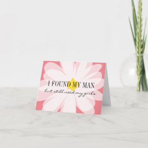 Ben jij mijn bruidsmeisje aanvraagkaart met bloem?