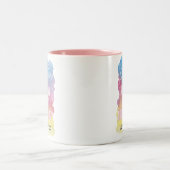 Ben jij mijn bruidsmeisje aquarel mok? tweekleurige koffiemok (Center)