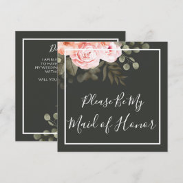 Ben jij mijn bruidsmeisje van Elegant Floral Kaart