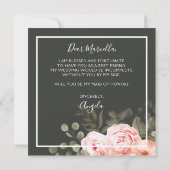 Ben jij mijn bruidsmeisje van Elegant Floral Kaart (Achterkant)