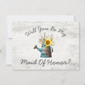 Ben jij mijn bruidsmeisje van Honor Sunflower rust Kaart (Voorkant)