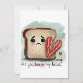 Ben jij mijn hart aan het bakken? Grappige Valenti Feestdagenkaart (Voorkant)