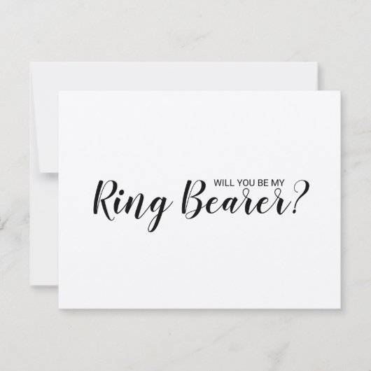 Ben jij mijn ringdrager? Rustiek Kraft-papier Kaart (Voorkant)