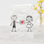 Ben jij mijn Valentijn? Kaart (Gele Bloem)