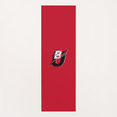 Ben jij Modern Red en Zwart Yogamat (Voorkant)