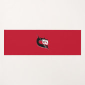 Ben jij Modern Red en Zwart Yogamat (Voorkant (horizontaal))