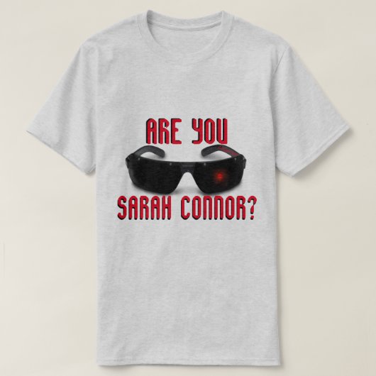 Ben jij Sarah Connor? - Een MisterP-Shirt T-shirt (Design voorkant)