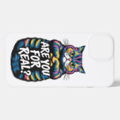 Ben jij voor een grappige chagrijnige kat? iPhone hoesje (Achterkant horizontaal)