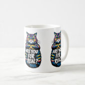 Ben jij voor een grappige chagrijnige kat? koffiemok (Voorkant rechts)