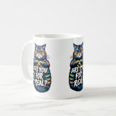 Ben jij voor een grappige chagrijnige kat? koffiemok (Voorkant links)