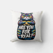 Ben jij voor een grappige chagrijnige kat? kussen (Voorkant)