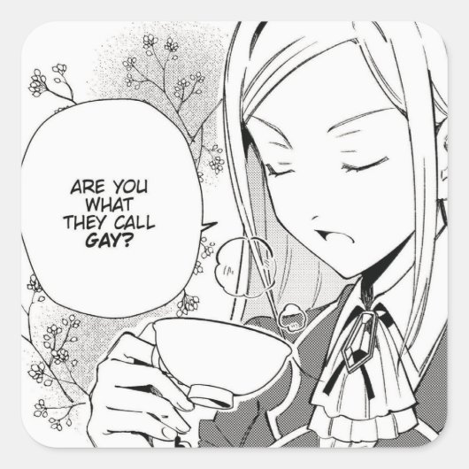 Ben jij wat ze homo noemen? | WataOshi | Vierkante Sticker (Voorkant)