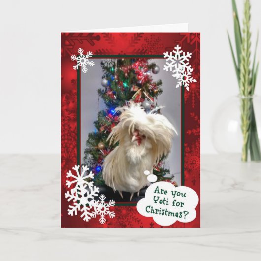 Ben jij Yeti voor kerst! Feestdagen Kaart (Voorkant)
