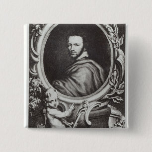 Ben Jonson English playwright Vierkante Button 5,1 Cm