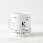 Ben KINd periodieke lijstelementen scheikundige na Koffiemok (Voorkant links)