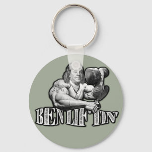 Ben Liftin Bodybuilding Ben Franklin Sleutelhanger