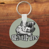 Ben Liftin Bodybuilding Ben Franklin Sleutelhanger (Voorkant)
