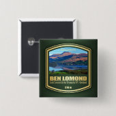 Ben Lomond (PF) Vierkante Button 5,1 Cm (Voorkant /achterkant)