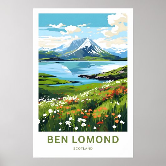Ben Lomond Schotland Reisprint Poster (Voorkant)