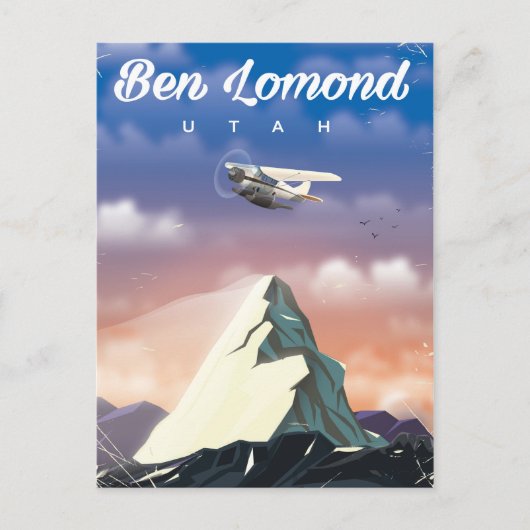 Ben Lomond,Utah reisposter Briefkaart (Voorkant)