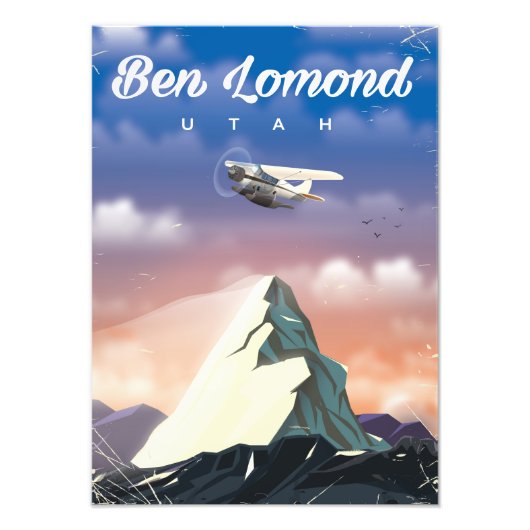 Ben Lomond, Utah reisposter Foto Afdruk (Voorkant)