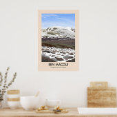 Ben Macdui Munros van Schotland Reisposter Poster (Keuken)