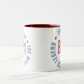 Ben Man Myth Legend  Tweekleurige Koffiemok (Center)