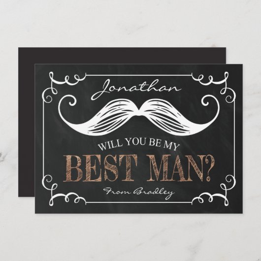  ben mijn beste man | Groomsmannen Kaart