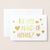 ben mijn dienstmeisje van eerbokeh folie kaarten (Voorkant met envelop)