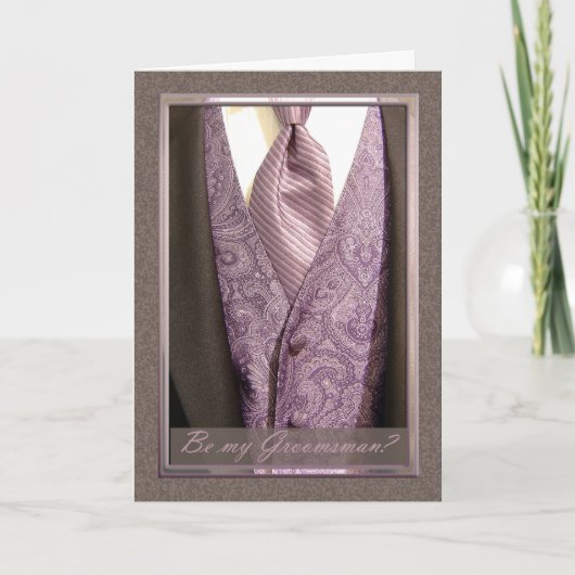 Ben mijn Groomsman? Groomsman van het huwelijk (Voorkant)