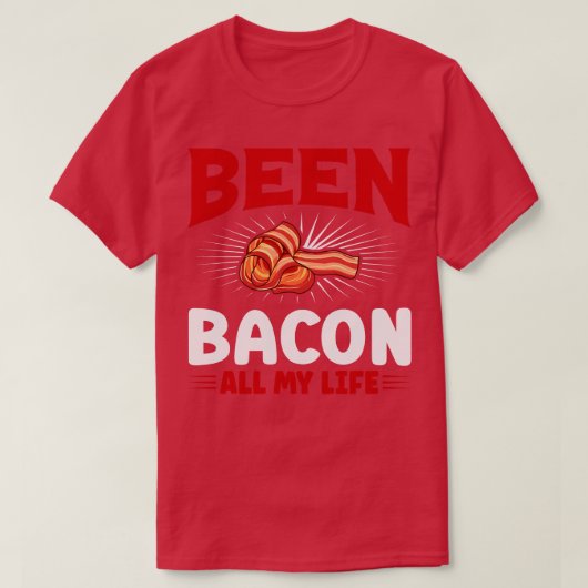 Ben mijn hele leven al spek t-shirt (Design voorkant)