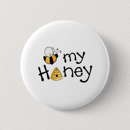 BEN MIJN HONEY RONDE BUTTON 5,7 CM (Voorkant)
