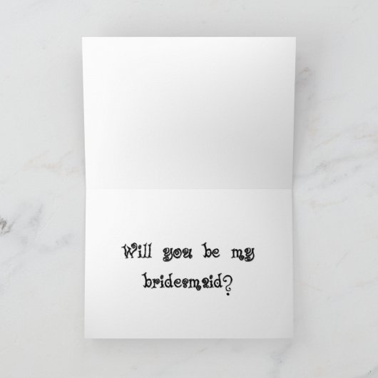 Ben Mijn Kaart van het Bruidsmeisje (Binnen)