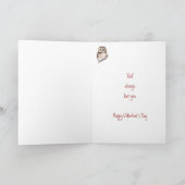 Ben Mijn Uil van Valentijn houden van u, Leuke Feestdagen Kaart (Binnen)