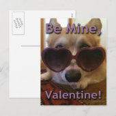 "Ben Mijn, Valentijn!" Het Briefkaart van Corgi (Voorkant / Achterkant)