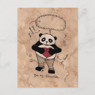 Ben mijn Valentijn, Panda. Feestdagenkaart