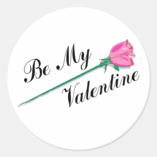 ben mijn valentijn ronde sticker