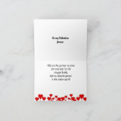 BEN MIJN *VALENTIJN* TOT DE HOOGTE VAN MIJN LEVEN  FEESTDAGEN KAART (Binnen)